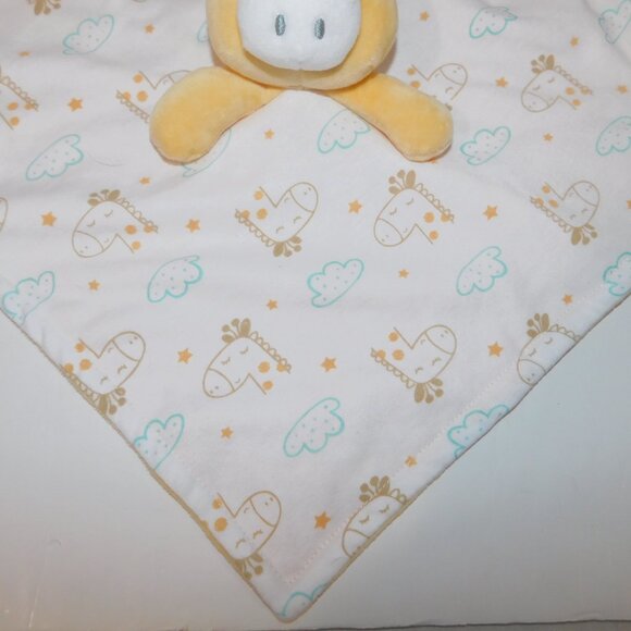 Koala Baby White Yellow Giraffe Security Blanket Baby lovey nunu Soother - Picture 3 of 7